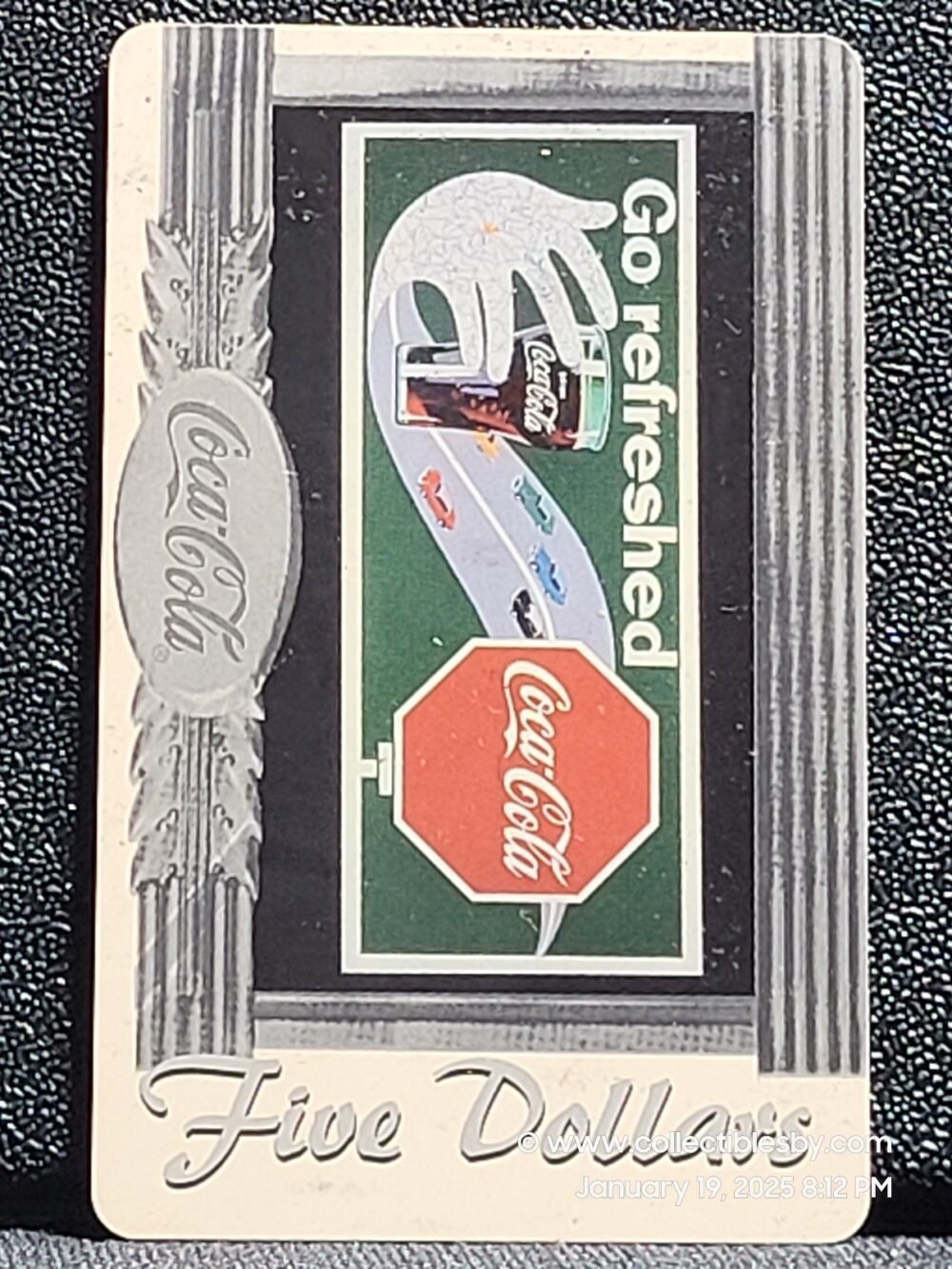 Vintage Coca-Cola Go Refreshed 1996 $5. 9 of 10 Phone Card