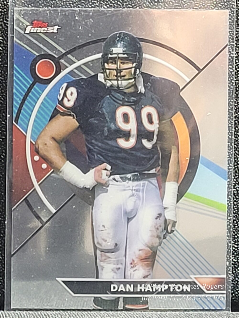 2023 Topps Composite Dan Hampton FINEST 159 Chicago Bears Football Chrome