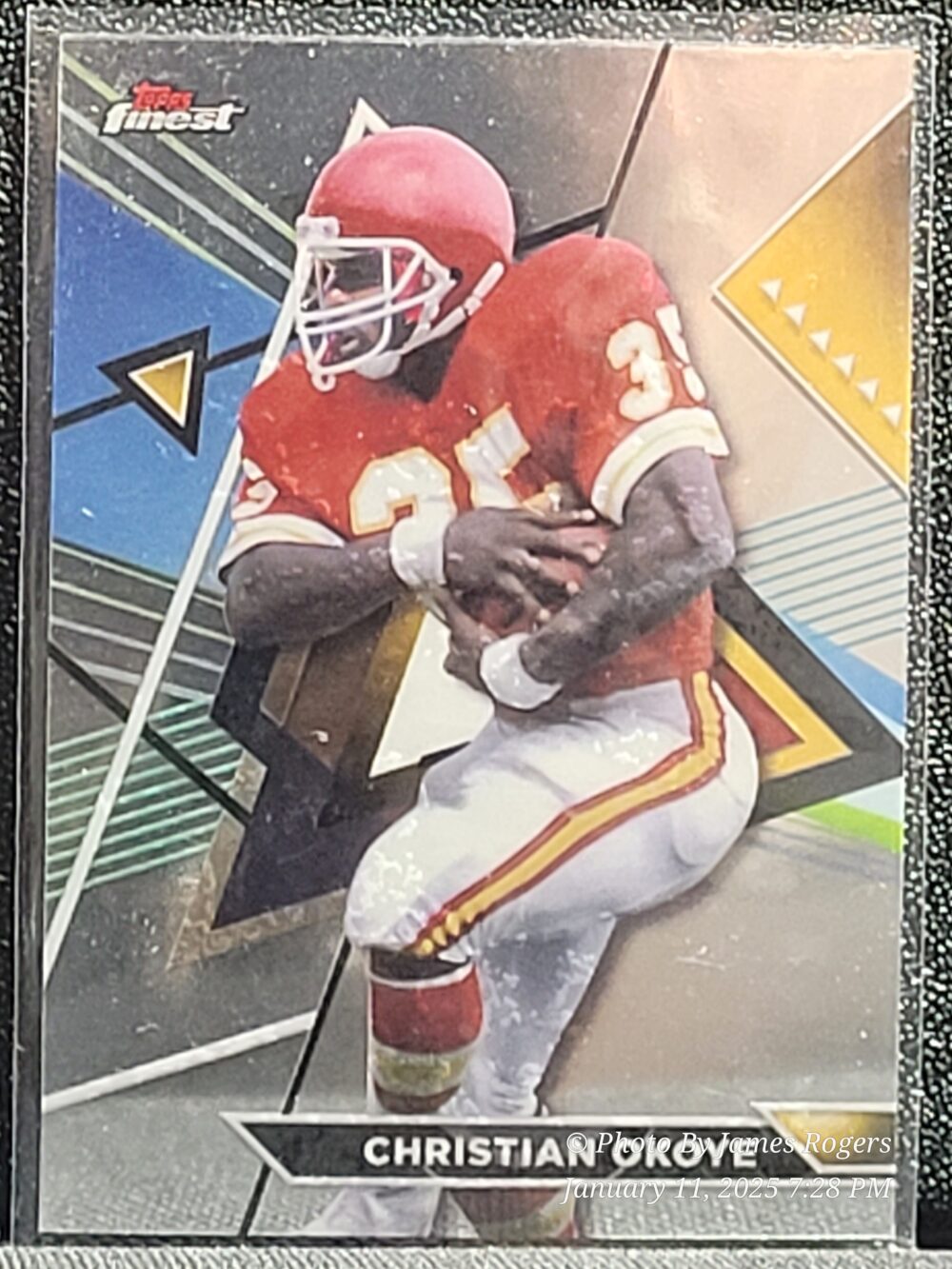 2023 Topps Composite Finest Common 201 Christian Okoye Chiefs