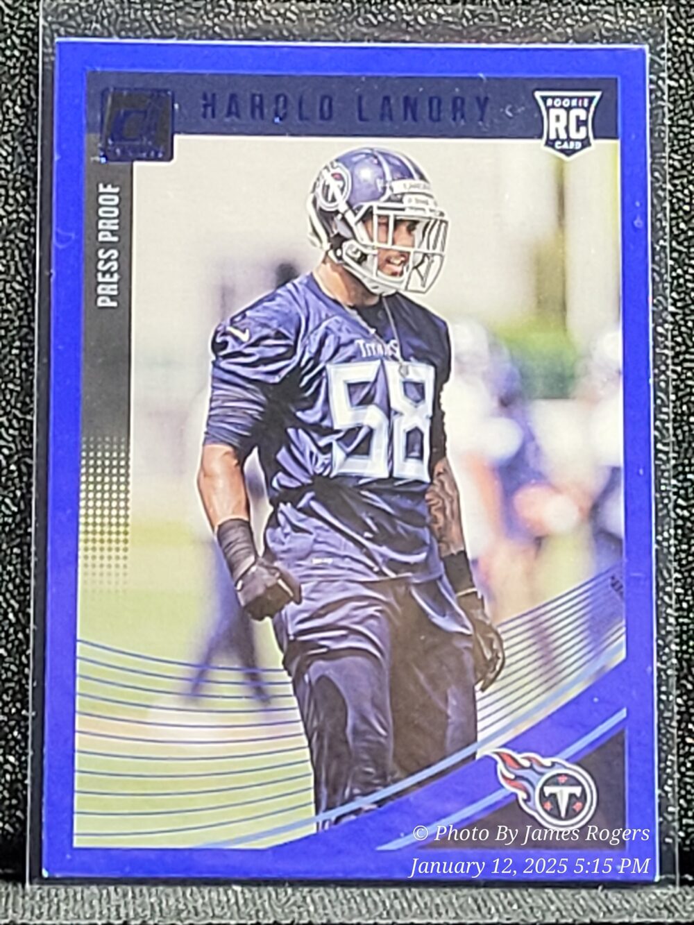 2018 Panini Donruss 366 HAROLD LANDRY Rookie PRESS PROOF RC