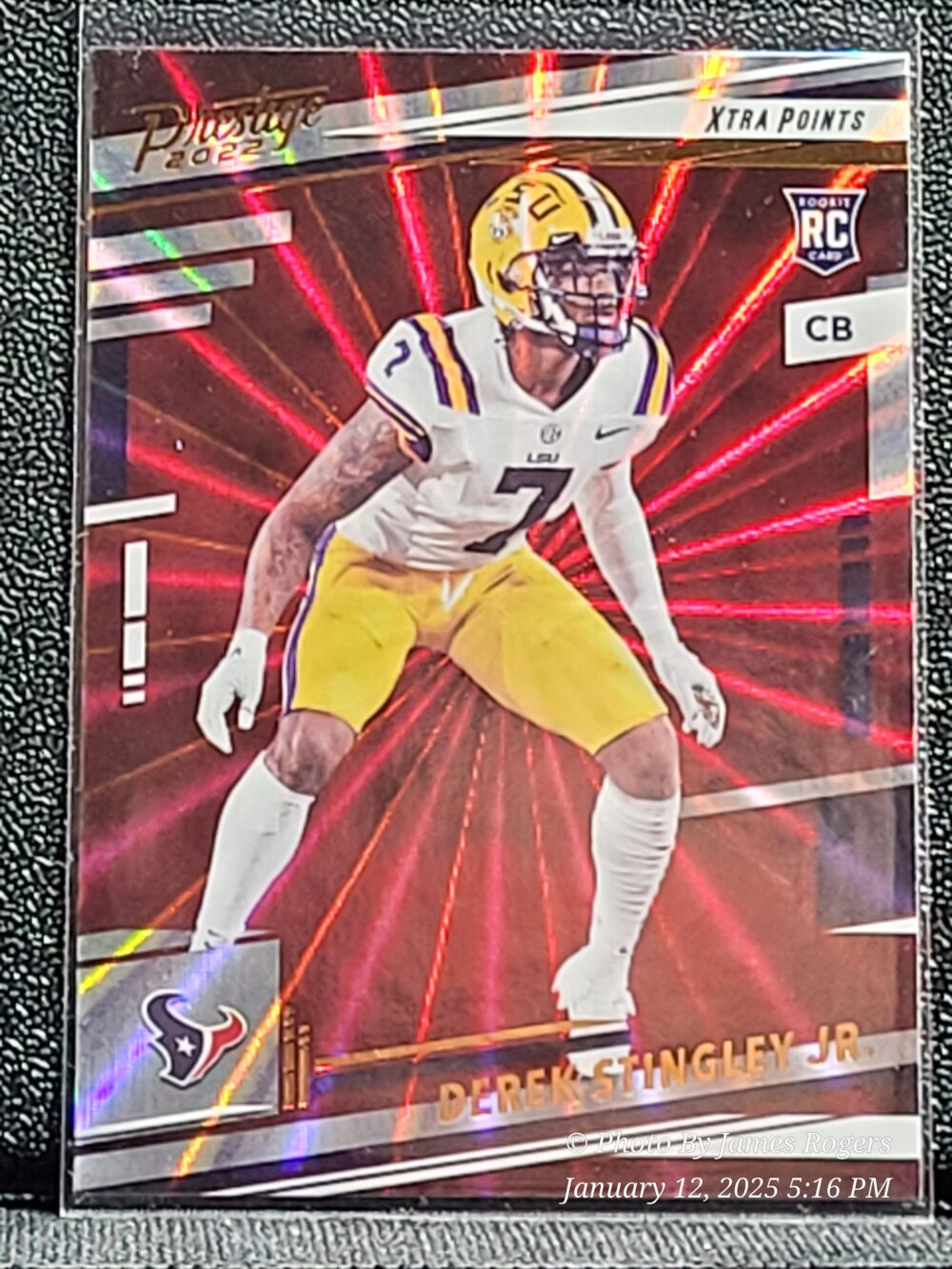 2022 Panini Prestige - Xtra Points Sunburst Parallel 324 Derek Stingley Jr