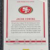 2024 Donruss Elite 128 Jacob Cowing Green Disco RC Rookie 49ers - Image 2