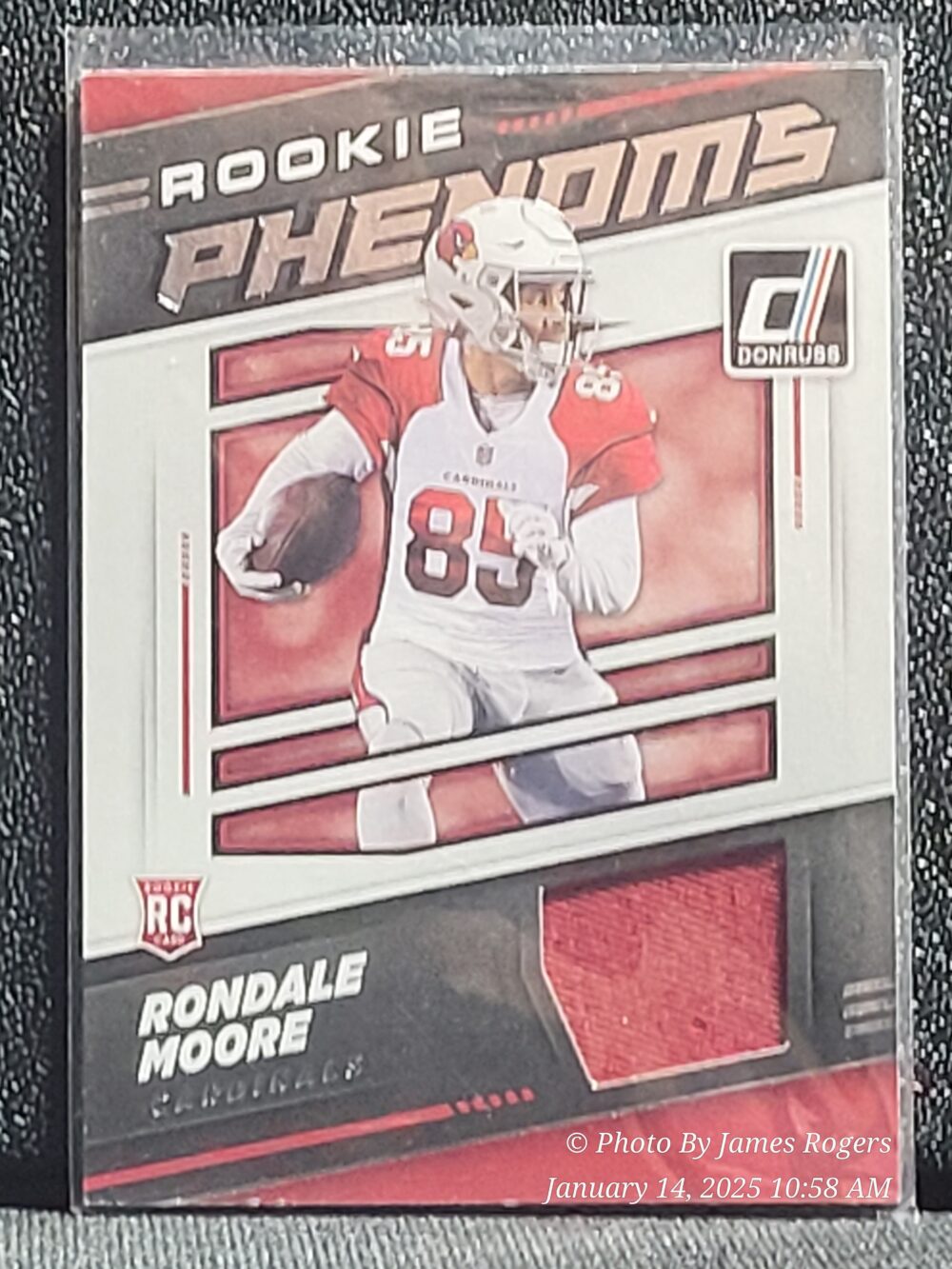 Rondale Moore Rookie Patch  Panini Donruss Arizona Cardinals Rookie Phenoms