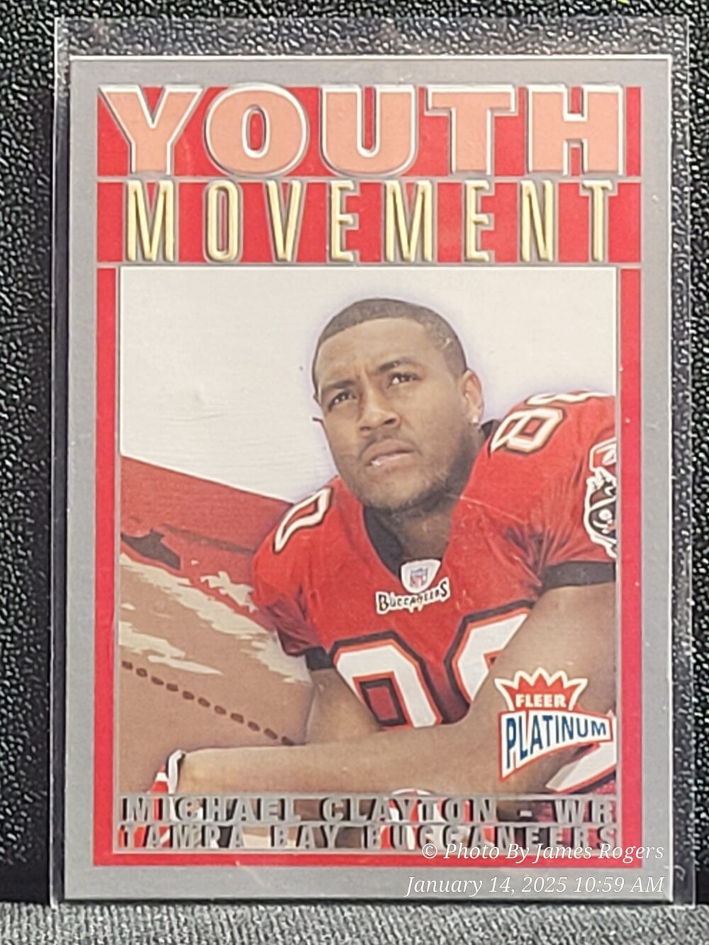 2004 Michael Clayton Fleer Platinum Youth Movement ROOKIE 13YM MINT AUTO