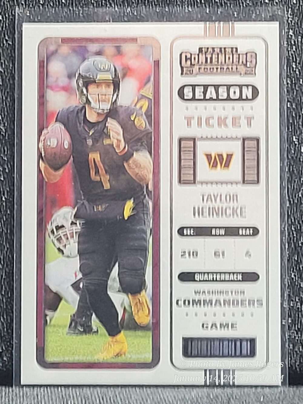 2022 Panini Contenders - Season Ticket 98 Taylor Heinicke