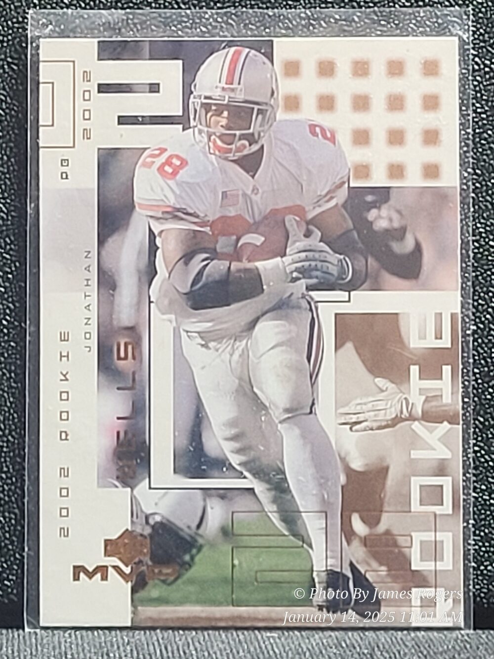 2002 Upper Deck MVP Rookie 289 Jonathan Wells Ohio State Buckeyes Football Card