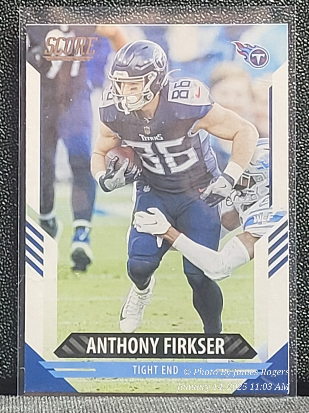 2021 PANINI SCORE 186 Anthony Firkser Titans