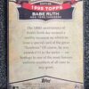 2010 Topps Babe Ruth 100th Birthday 3 MLB New York Yankees  Baseball card - Image 2