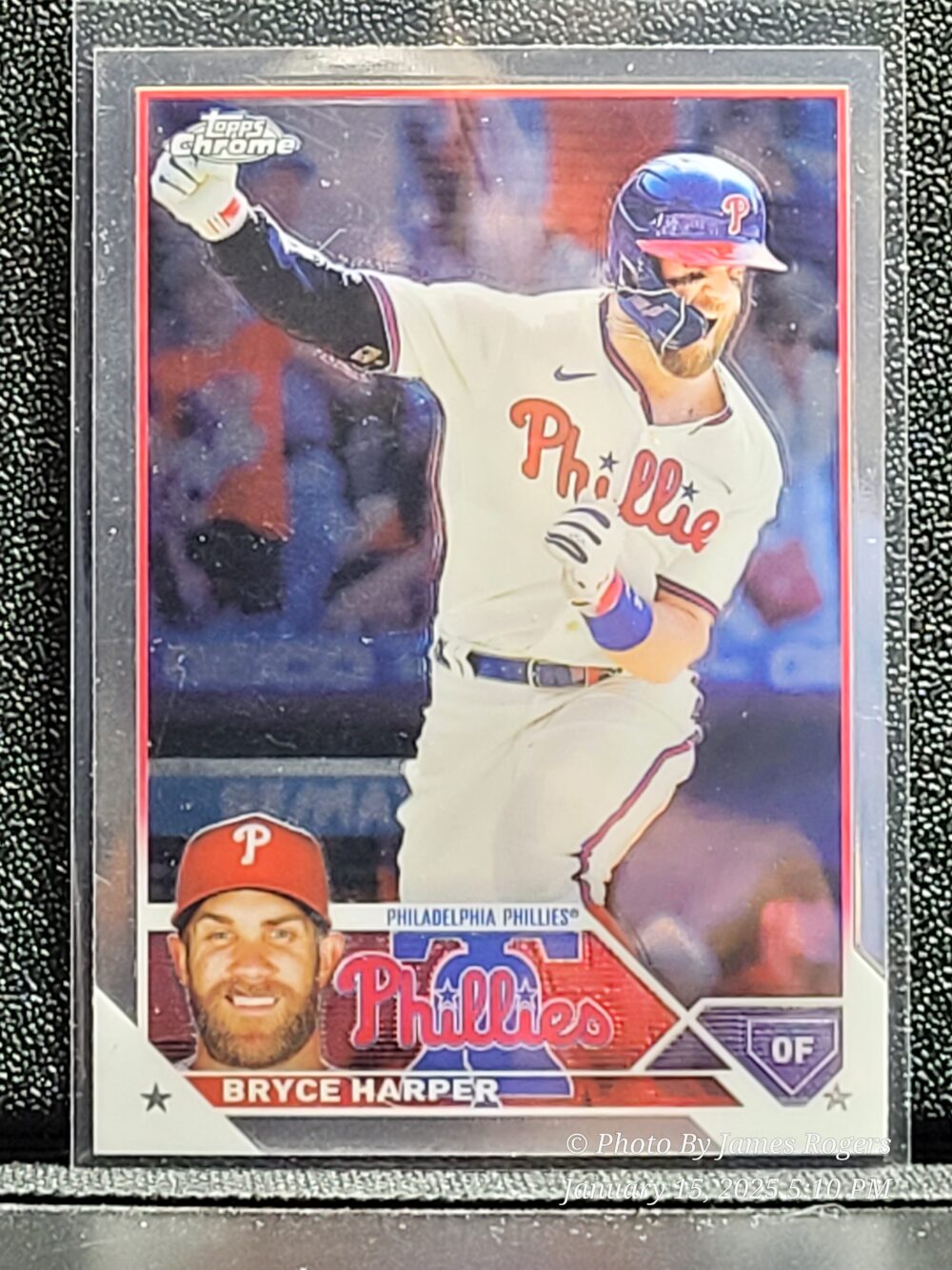 2023 Topps Bryce Harper Silver Refractor 3 Philadelphia Phillies