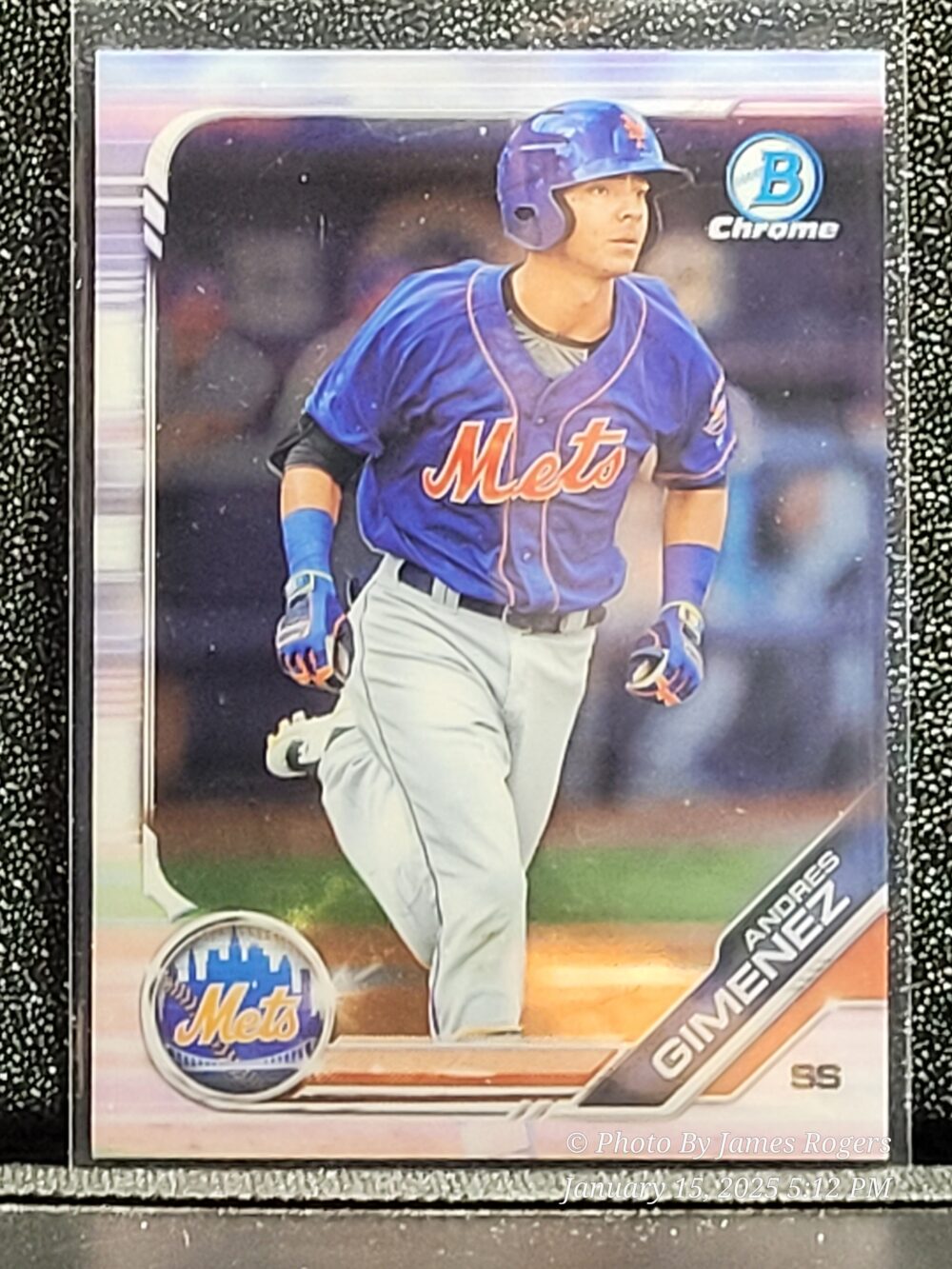 2019 Bowman BCP-77 Andres Gimenez Chrome Prospects New York Mets