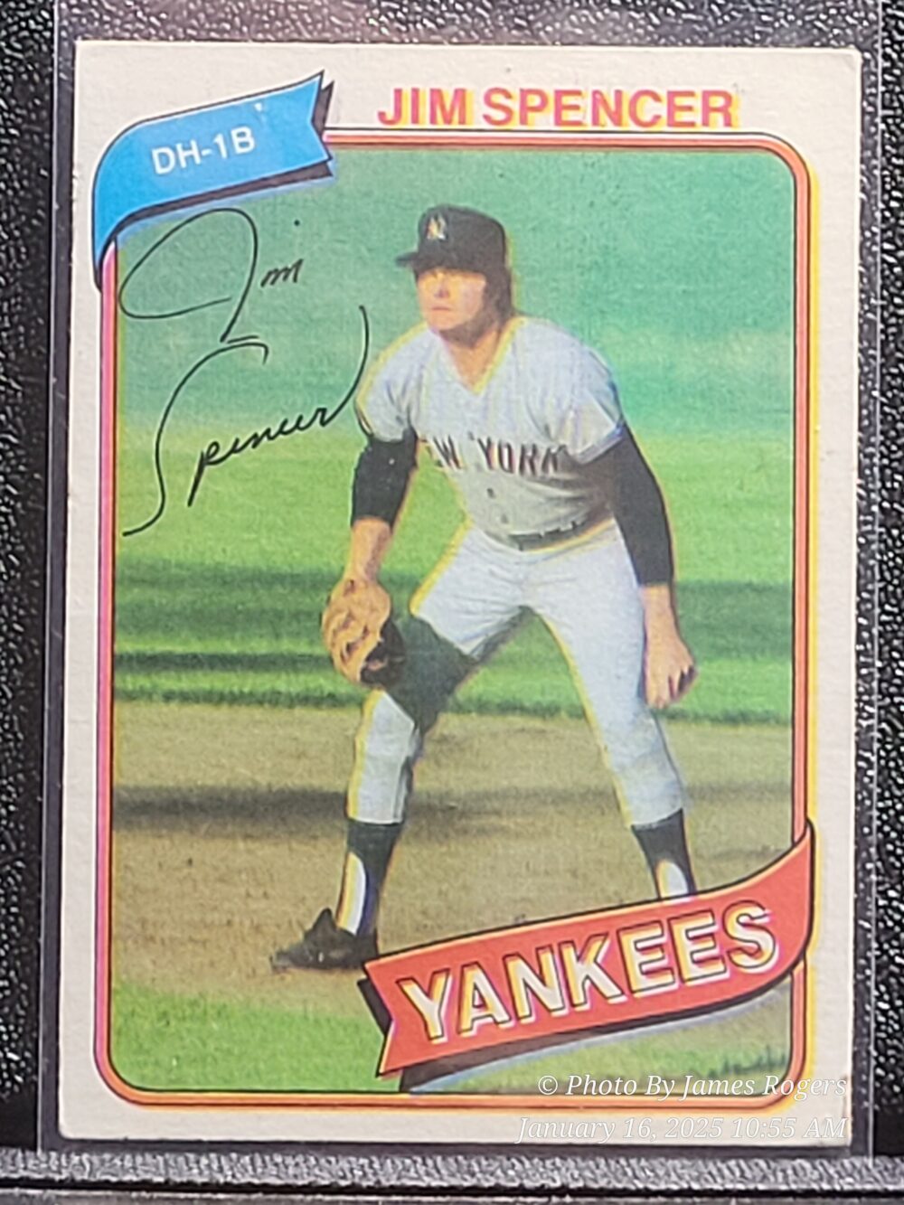 1980 Topps Baseball Card 278 Jim Spencer New York Yankees