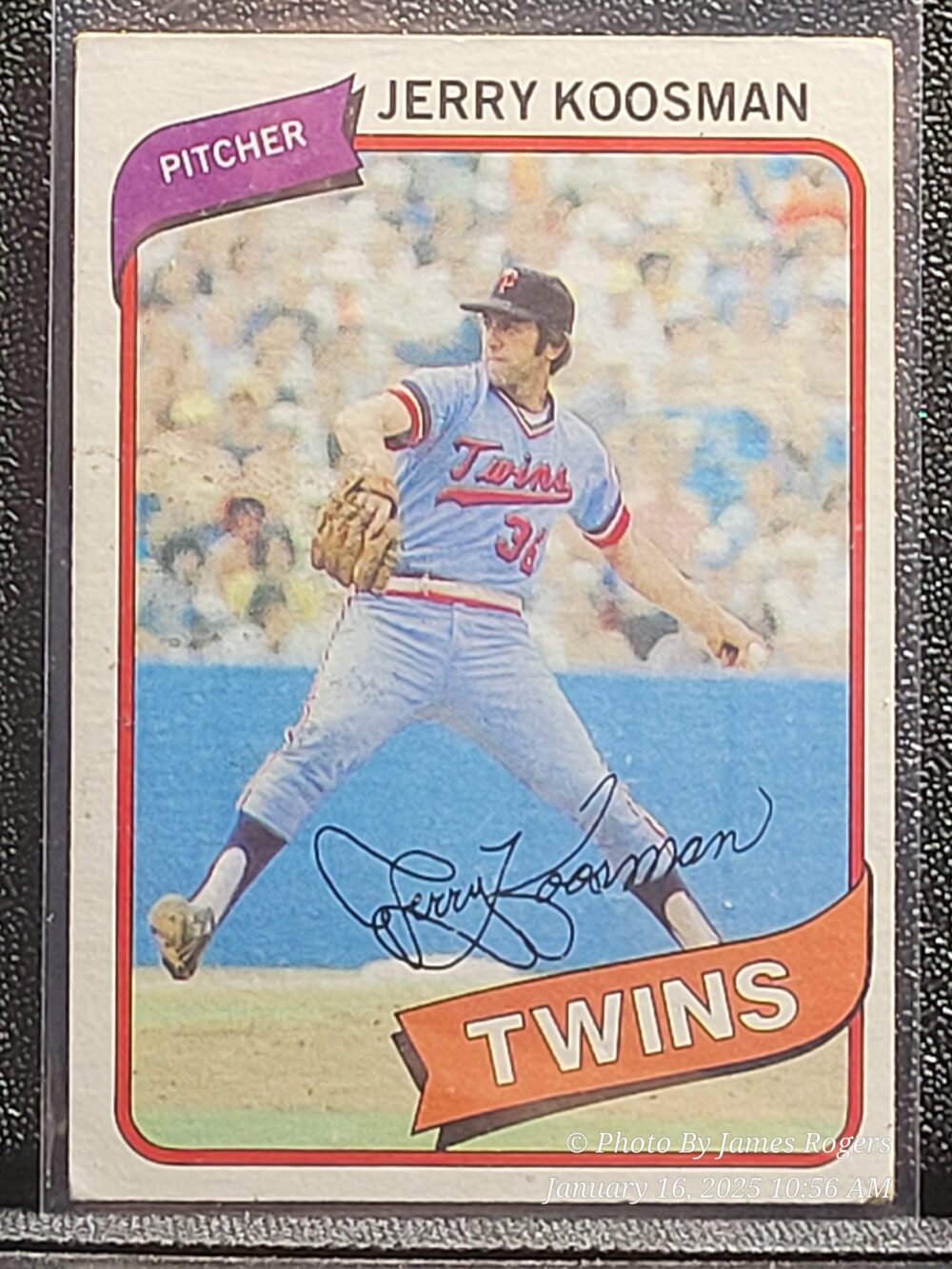 JERRY KOOSMAN 1980 TOPPS BASEBALL CARD 275 MINNESOTA TWINS