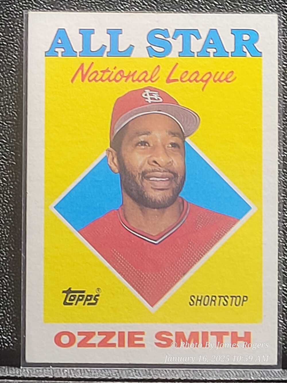 1988 All Star National League Ozzie Smith Baseball Card Topps 1987 Card 400