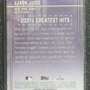 2022 Topps 21GH-19 Aaron Judge 2021’s Greatest Hits - Image 2