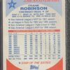 1987 Topps Kmart Frank Robinson Cincinnati Reds 10 - Image 2