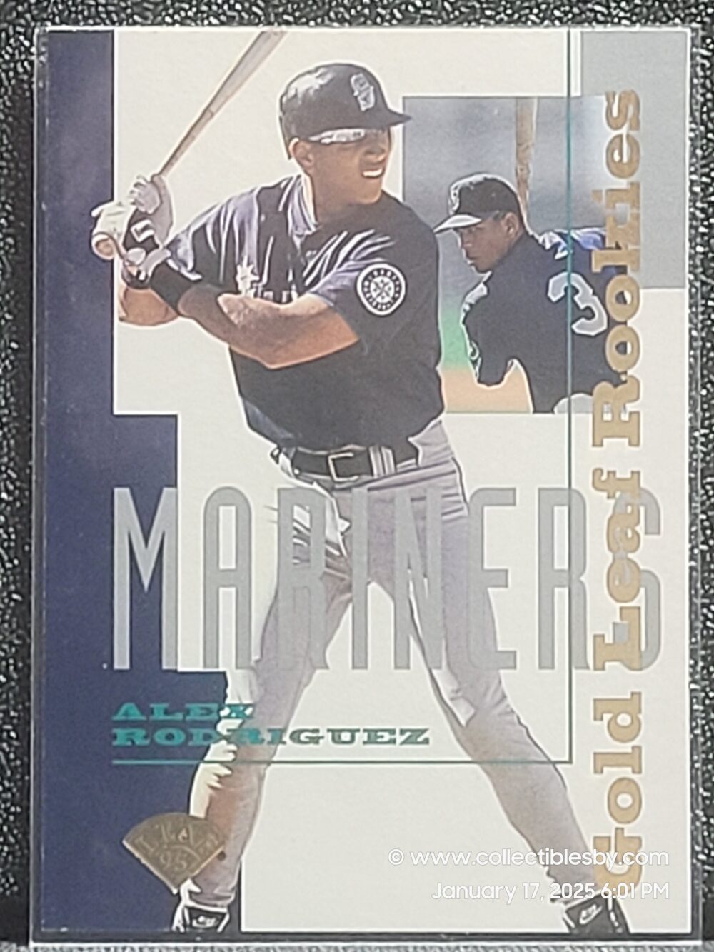 1995 Leaf Alex Rodriguez Gold Leaf Rookies 1 Rookie RC Mariners