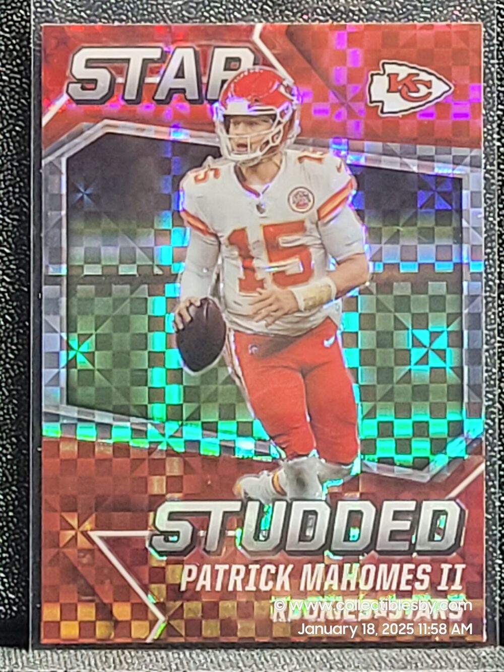 Patrick Mahomes II 2021 Rookies & Stars Star Studded Red Plaid Prizm Chiefs