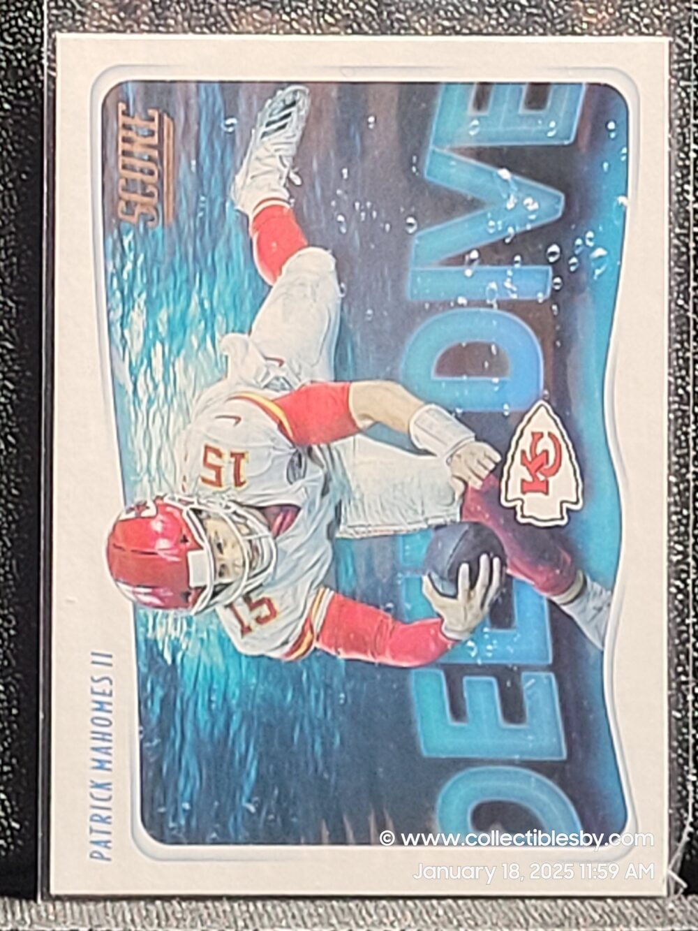 Patrick Mahomes 2020 Panini Score Deep Dive DD-PM Kansas City Chiefs