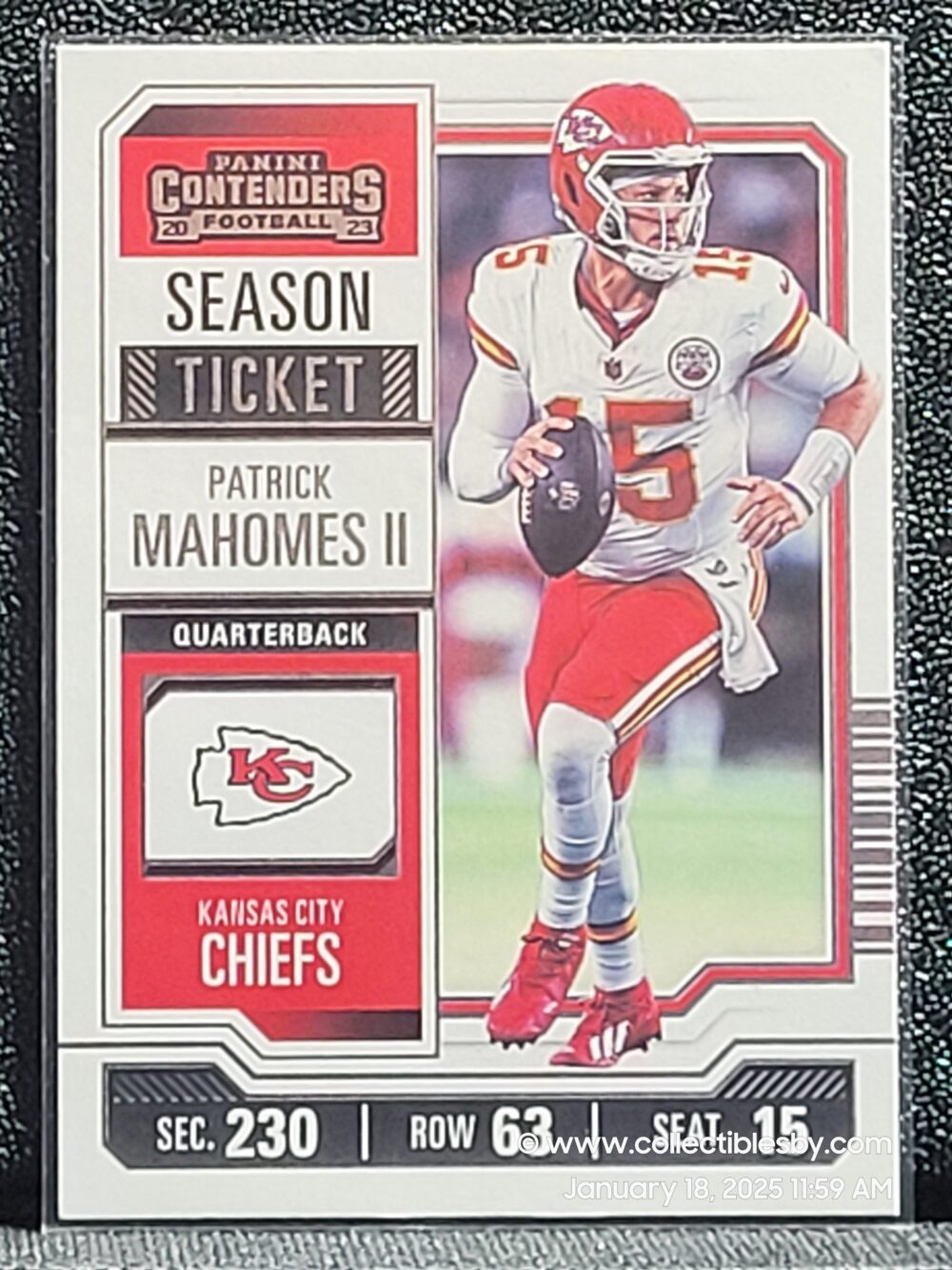 2023 Panini Contenders Patrick Mahomes II Season Ticket 51