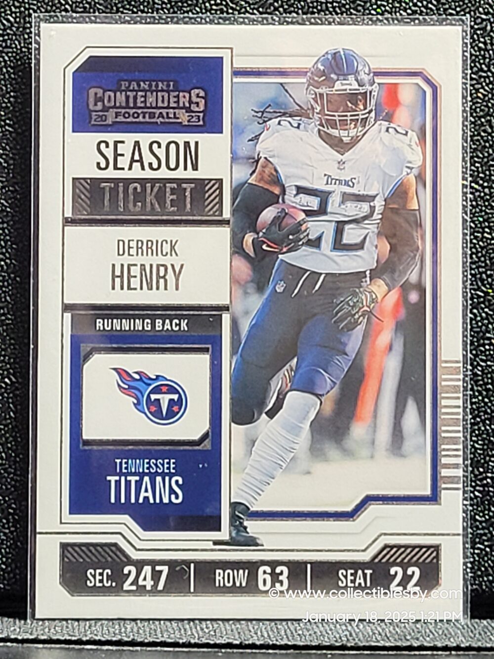 2023 Panini Contenders 96 Derrick Henry Tennessee Titans Season Ticket