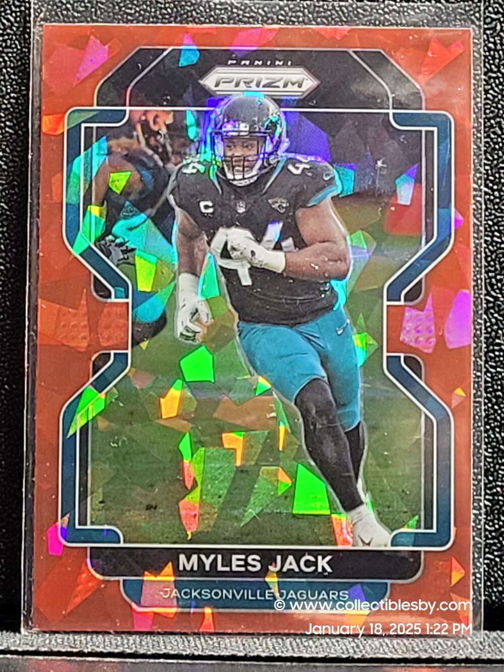 2021 PANINI PRIZM MYLES JACK RED CRACKED ICE PRIZM 16 JACKSONVILLE JAGUARS