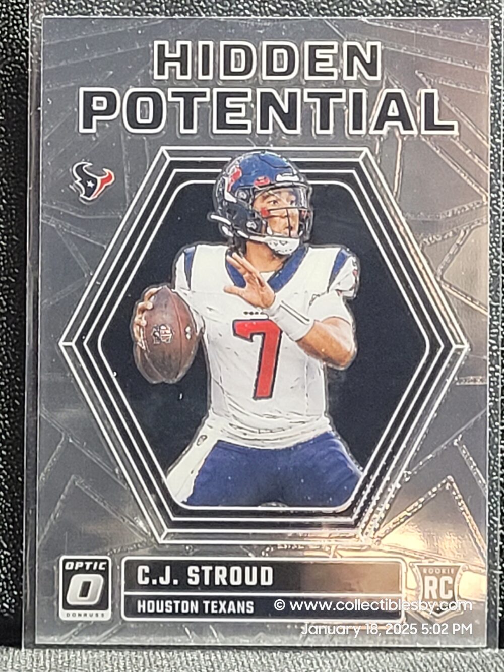 2023 Donruss Optic CJ Stroud Hidden Potential Rookie Rc HP-CJ Texans NFL