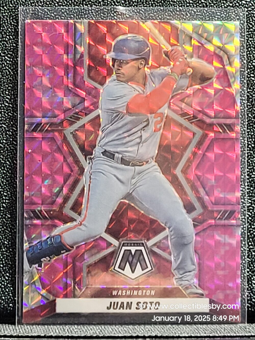 Juan Soto  2022 Mosaic Pink Prizm 127 Washington Nationals