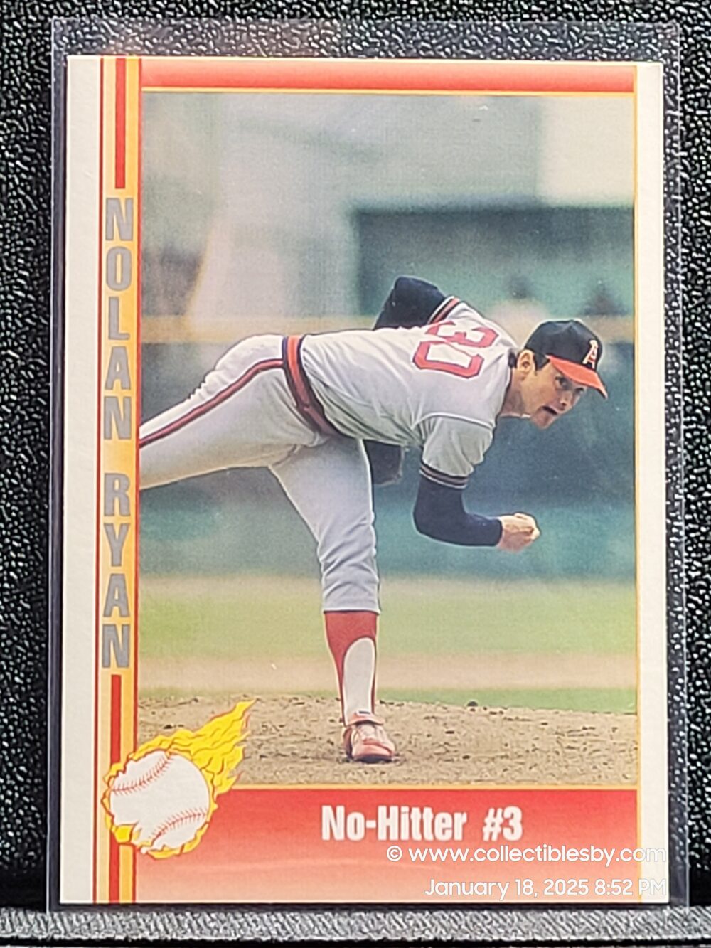 Nolan Ryan #30 1991 Pacific Baseball No-Hitter 3 California Angels HOF