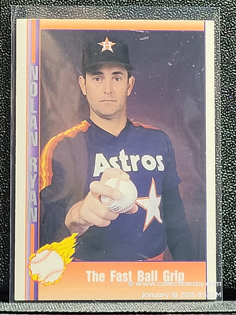 1991 Pacific Nolan Ryan 41 Houston Astros The Fast Ball Grip