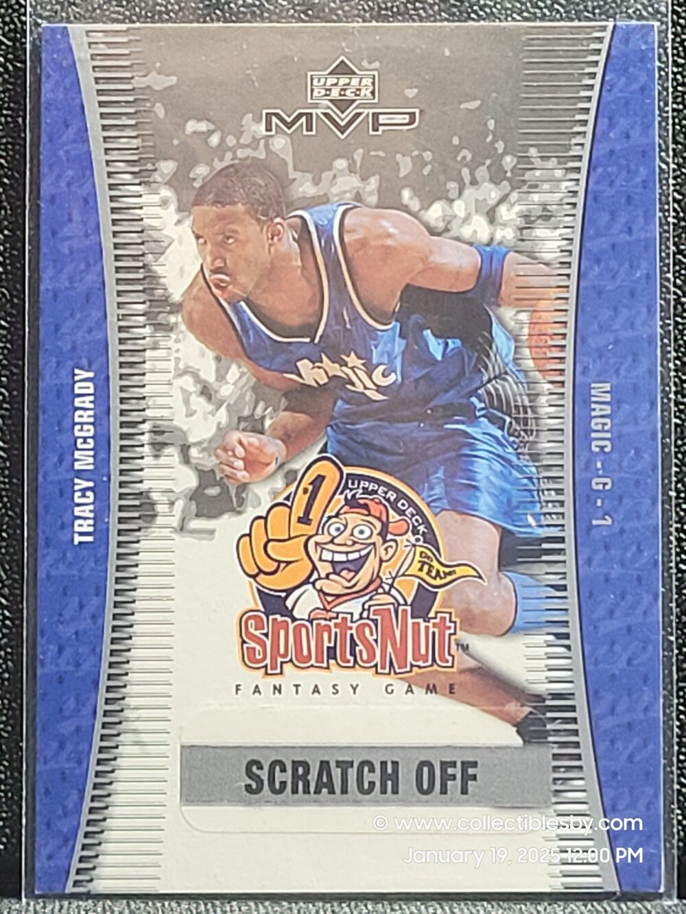 2003-04 UPPER DECK MVP TRACY MCGRADY SPORTS NUT FANTASY GAME SCRATCH OFF HOF