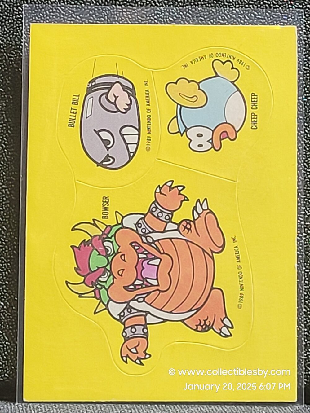 1989 Topps Nintendo Game Packs Sticker Tips 23 Super Mario Bros.