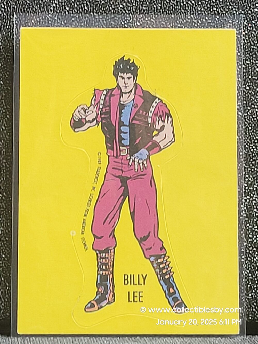 1989 Topps Nintendo Sticker Tips 7 Double Dragon Billy Lee