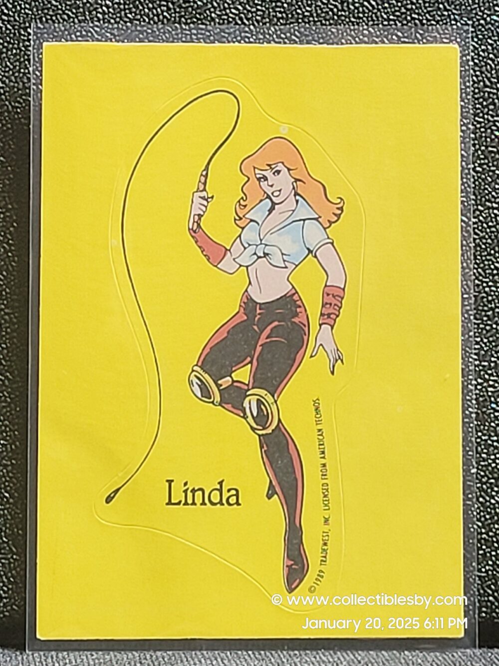 1989 Topps Nintendo Sticker Tips 2 Double Dragon Linda