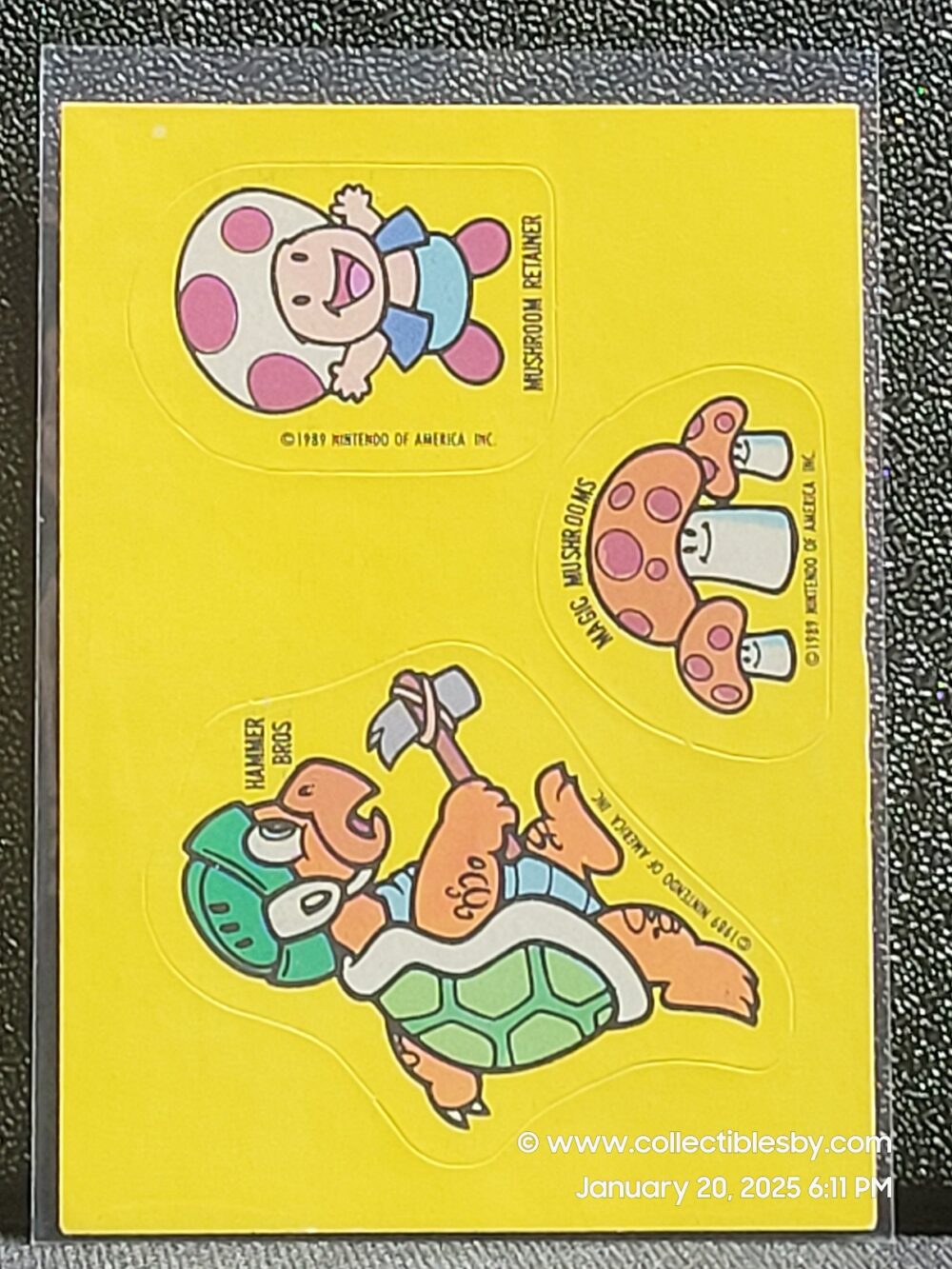 1989 Topps Nintendo Game Tip Sticker Card 31 Super Mario Bros