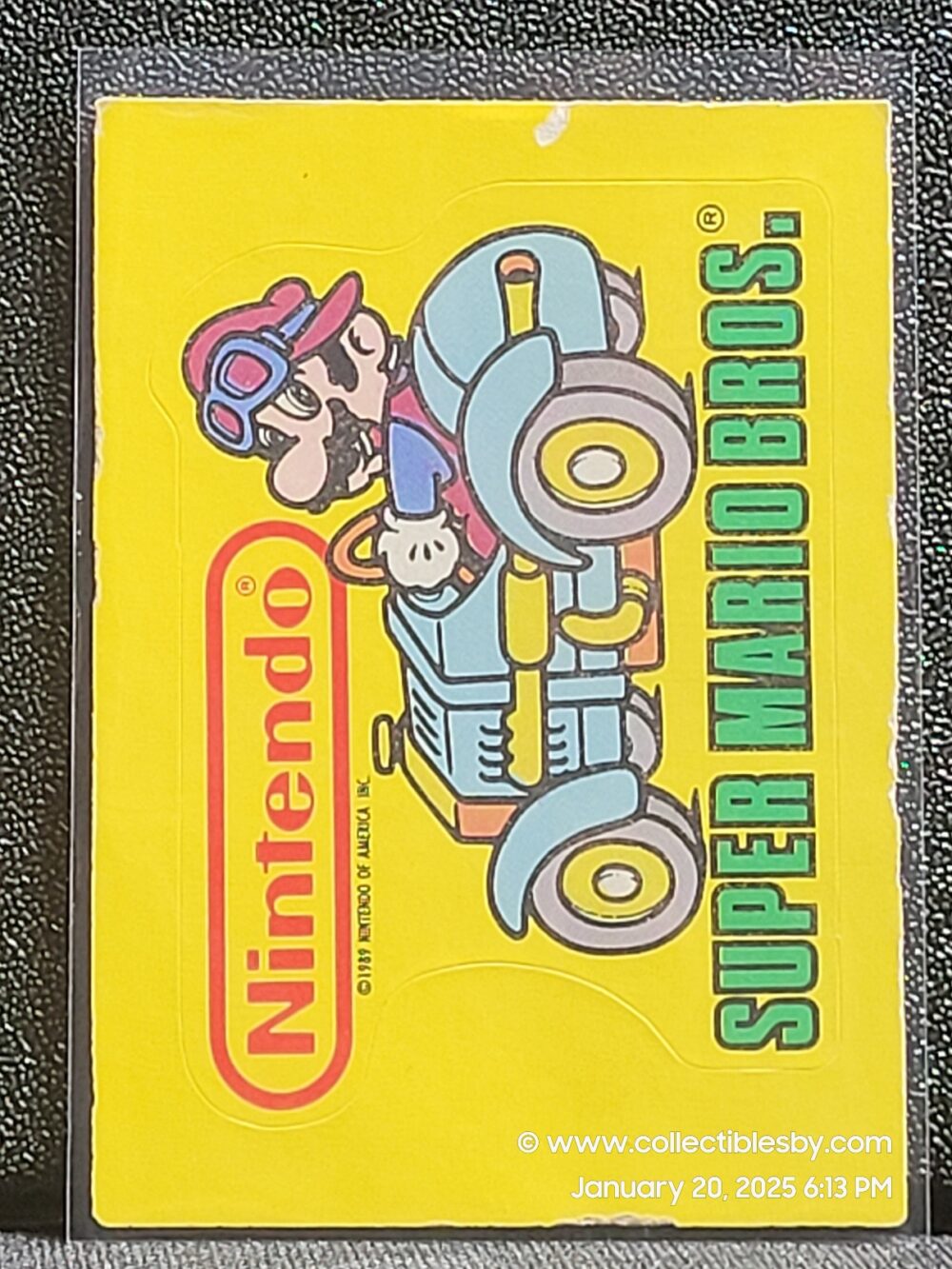 1989 Topps Nintendo Game Sticker Card 33 Super Mario Bros