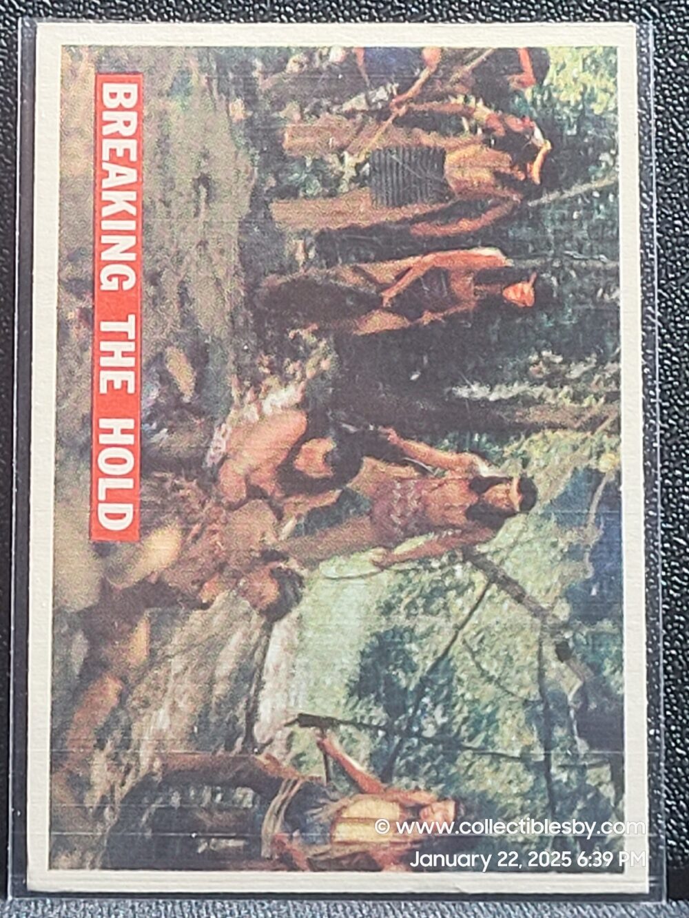 Vintage Topps 1956 Walt Disney Davy Crockett Breaking the hold 32